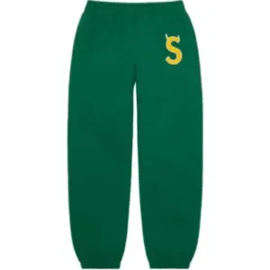 Green Supreme S Logo Sweatpant